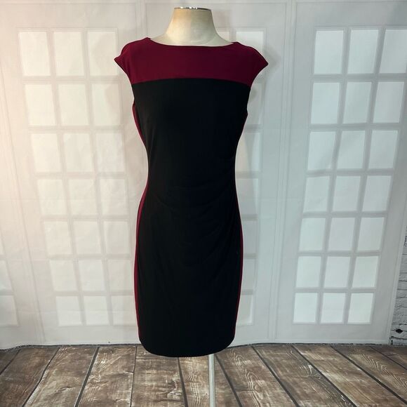 Lauren Ralph Lauren color block sleeveless sheath dress size 8 - Picture 1 of 10